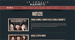 Desktop Screenshot of lesorellemarinetti.it